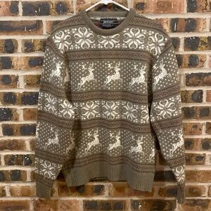 Vintage Jantzen Made in USA Nordic reindeer snowflake classic sweater, Men’s L